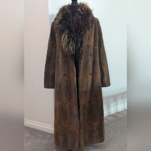 Genuine Fur - Sheared Nutria Fur Coat With Original Monogram